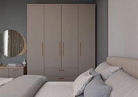 Шкаф четырехстворчатый Алтея тауп