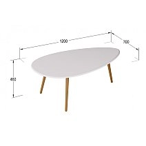 Стол журнальный Твинс белый Твинс