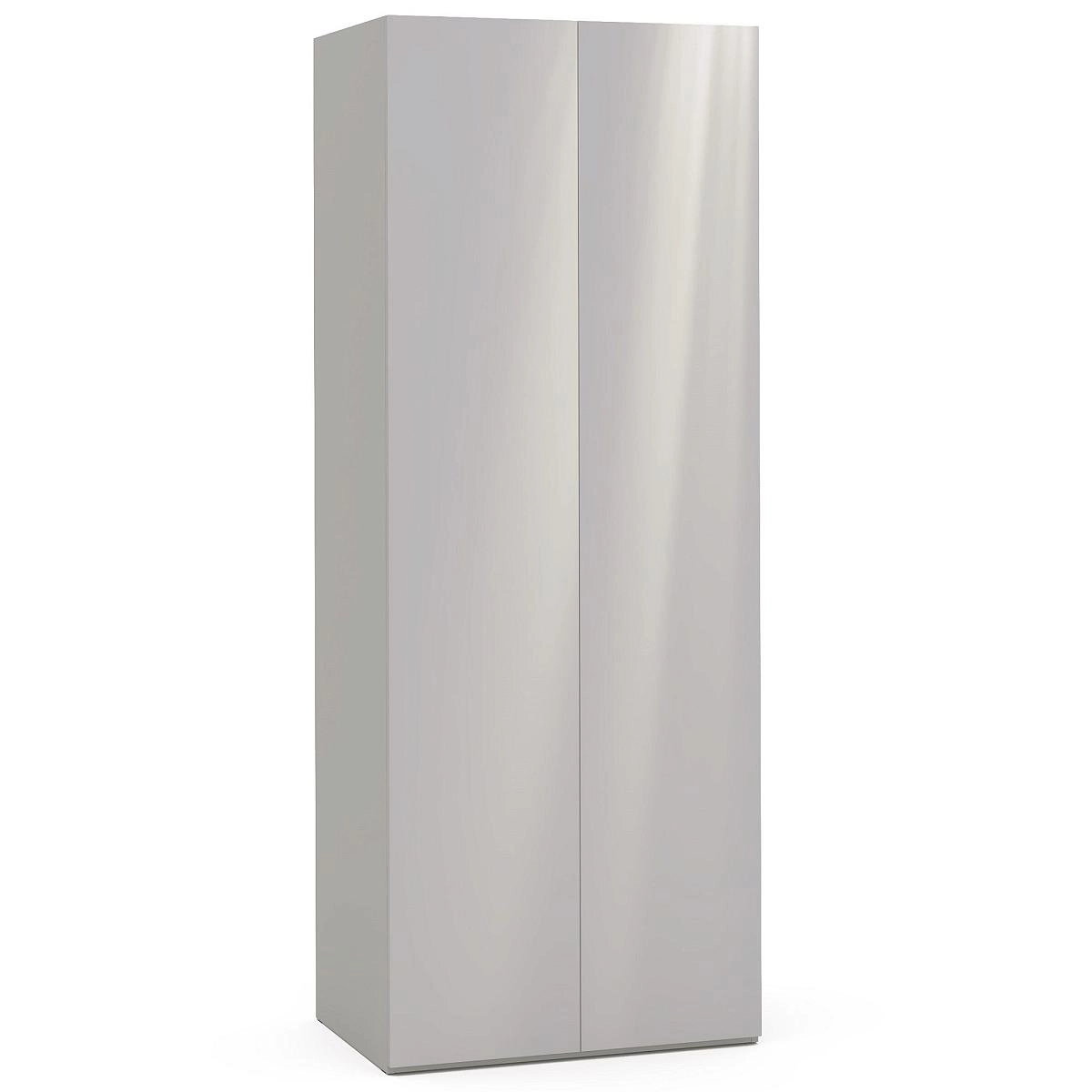 Шкаф двухстворчатый Челси,Римини серая с зеркалами