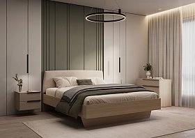 Кровать двуспальная 160х200 Алтея тауп