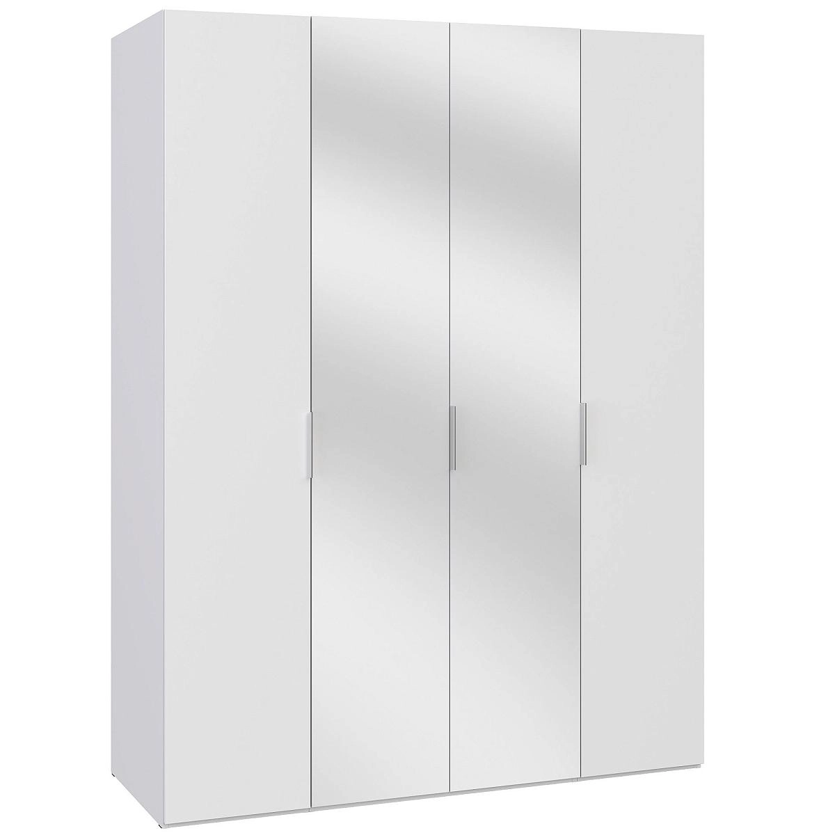 Шкаф четырехстворчатый Soho белая с зеркалами