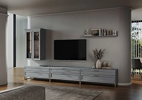 Полка навесная Челси,Монреаль,Римини серая