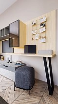Секция навесная 1дв.стек., стек.полка в.766+свет.JJ13