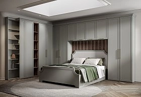 Кровать двуспальная Montreal серый 160х200