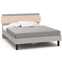 Кровать двуспальная Chelsea,Rimini серая 160х200