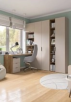 Шкаф двухстворчатый Сохо беж