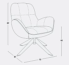 Кресло интерьерное Мишель