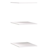 Полка Челси,Монреаль,Римини,Сохо белая для однодверного шкафа 3шт