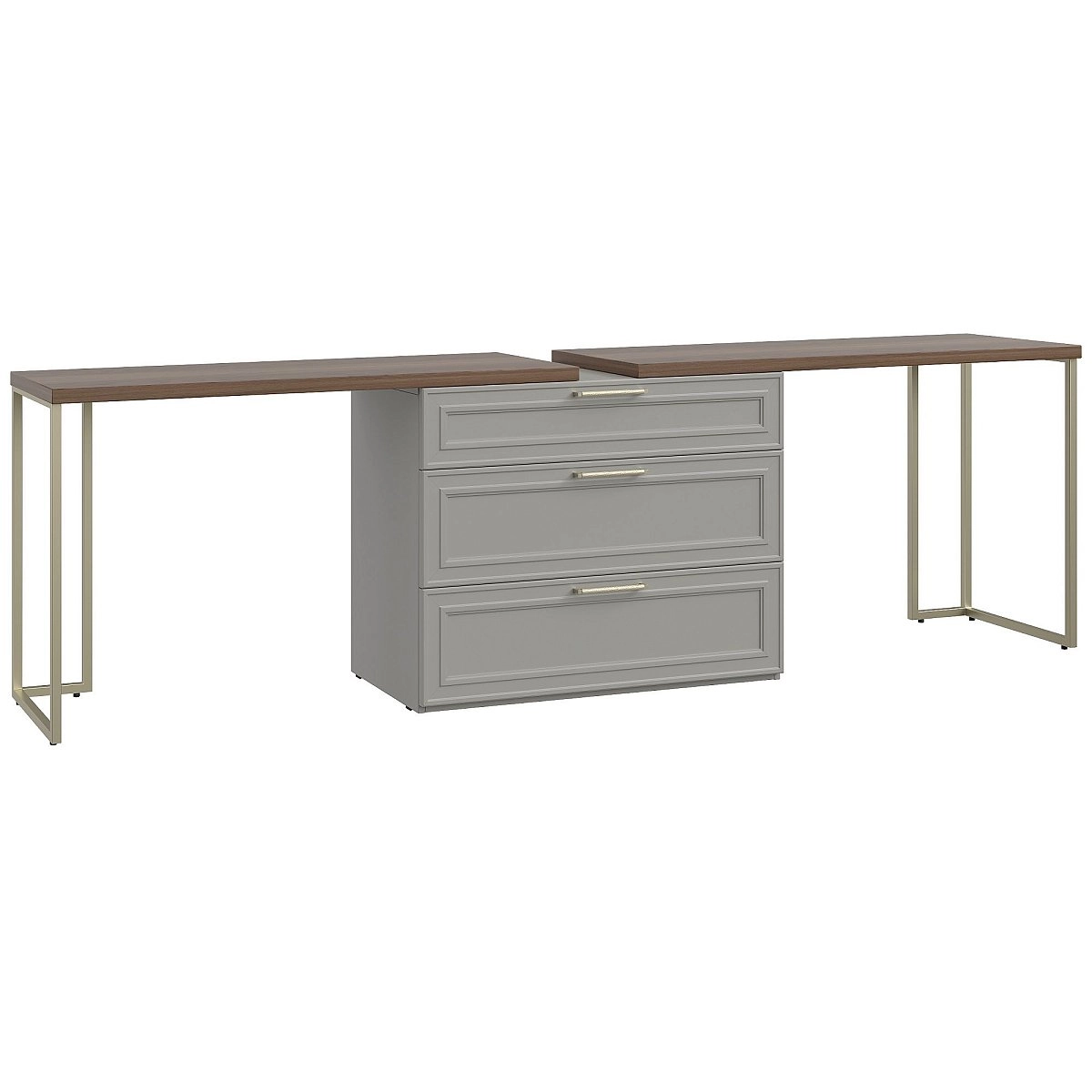 Комод Montreal серый с двумя столами