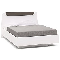 Кровать полутороспальная Soho белая с подъемным механизмом 140х200