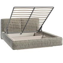 Кровать двуспальная Brioche Premier+ прямая с подъемным механизмом 180x200