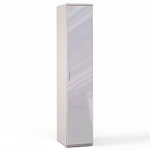 Шкаф одностворчатый Flash светлый с зеркалом