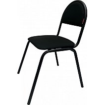 Стул Ичэйр 00С Серна каркас черный, ткань черная 101