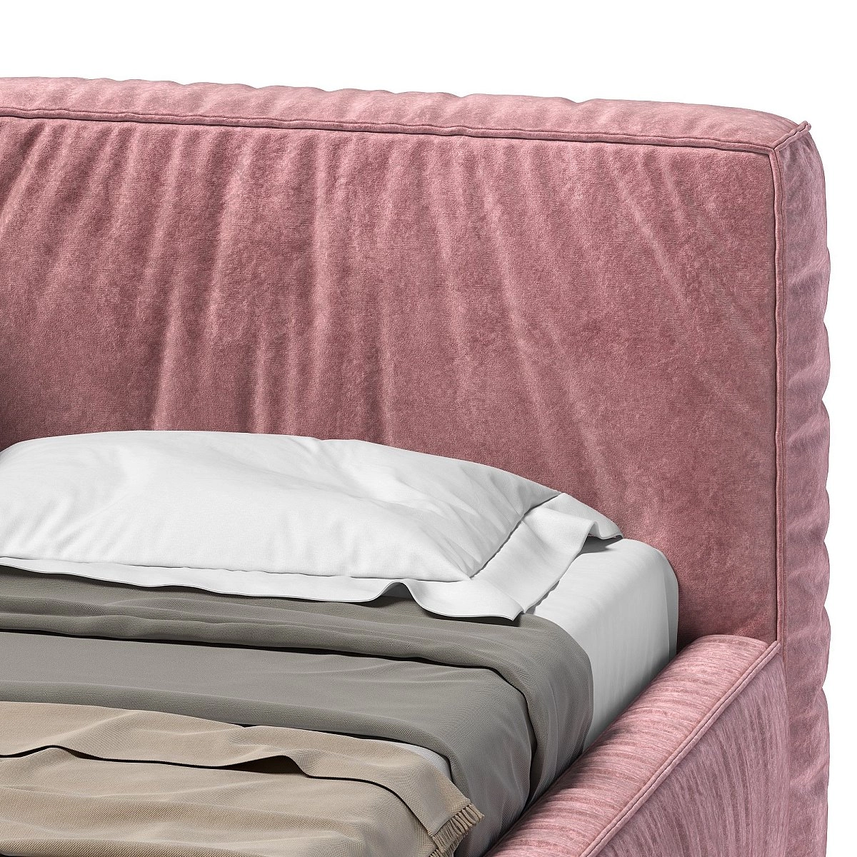 Кровать односпальная 90*200 Бриошь Базис угловая левая с подъемным механизмом