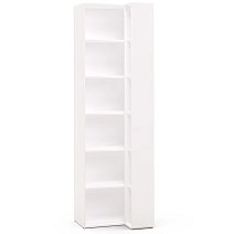 Шкаф переходный со стеллажом Римини белая