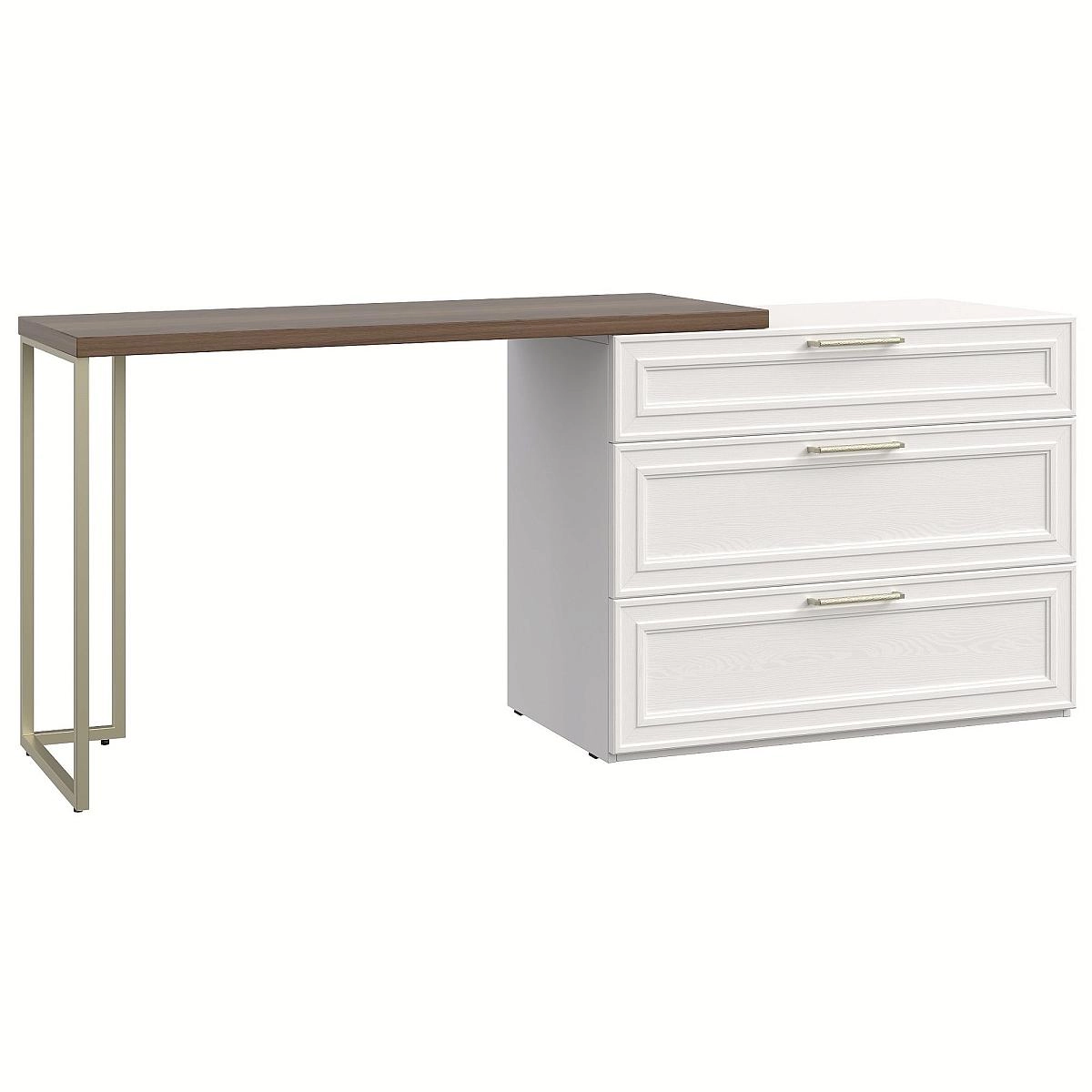 Комод Montreal белый со столом