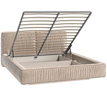 Кровать двуспальная Brioche Premier+ прямая с подъемным механизмом 160x200