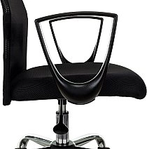 Кресло VB_EChair-510 TW сетка/ткань черный хром