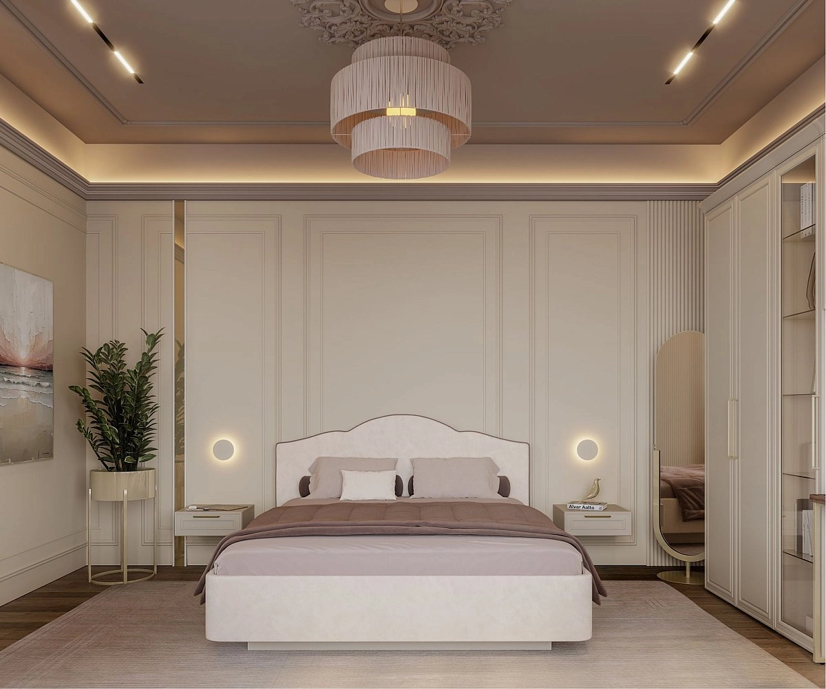 Шкаф-витрина одностворчатый Montreal беж