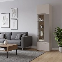 Шкаф-витрина одностворчатый Soho беж