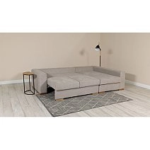 Диван Монако Равена Biscuit угловой 2-х местный (1400)