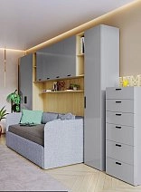 Секция для кровати Chelsea серая 180, кровати-дивана