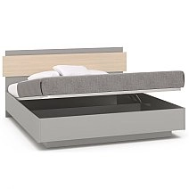 Кровать двуспальная 180х200 Chelsea,Rimini серая с подъемным механизмом