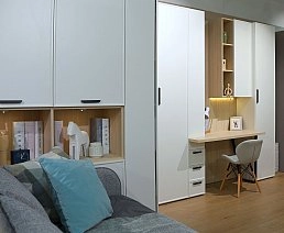 Шкаф одностворчатый Rimini белая