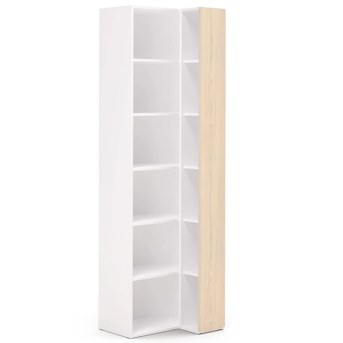 Шкаф переходный со стеллажом Chelsea белая