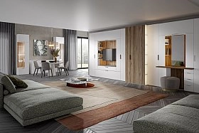 Секция для телевизора Сохо белая