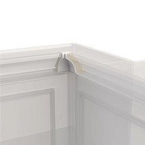 Карниз Монреаль белый для внутреннего угла