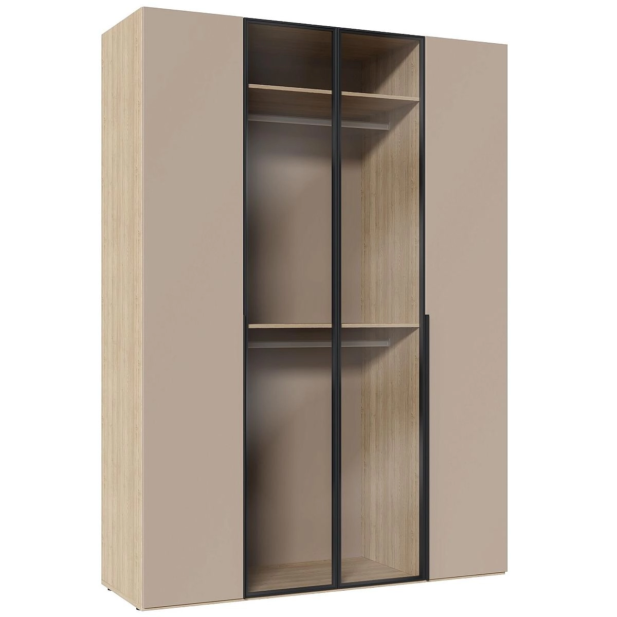 Шкаф четырехстворчатый Некст со стеклом 178х61х249