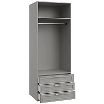 Шкаф двухстворчатый Монреаль серый