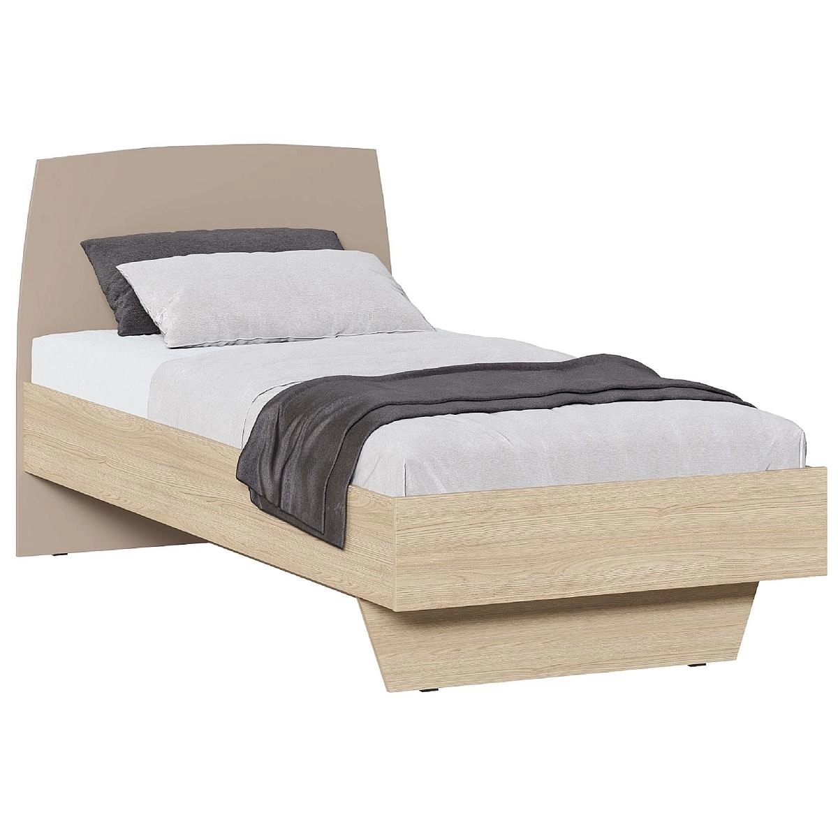 Кровать односпальная 90х200 Алтея тауп