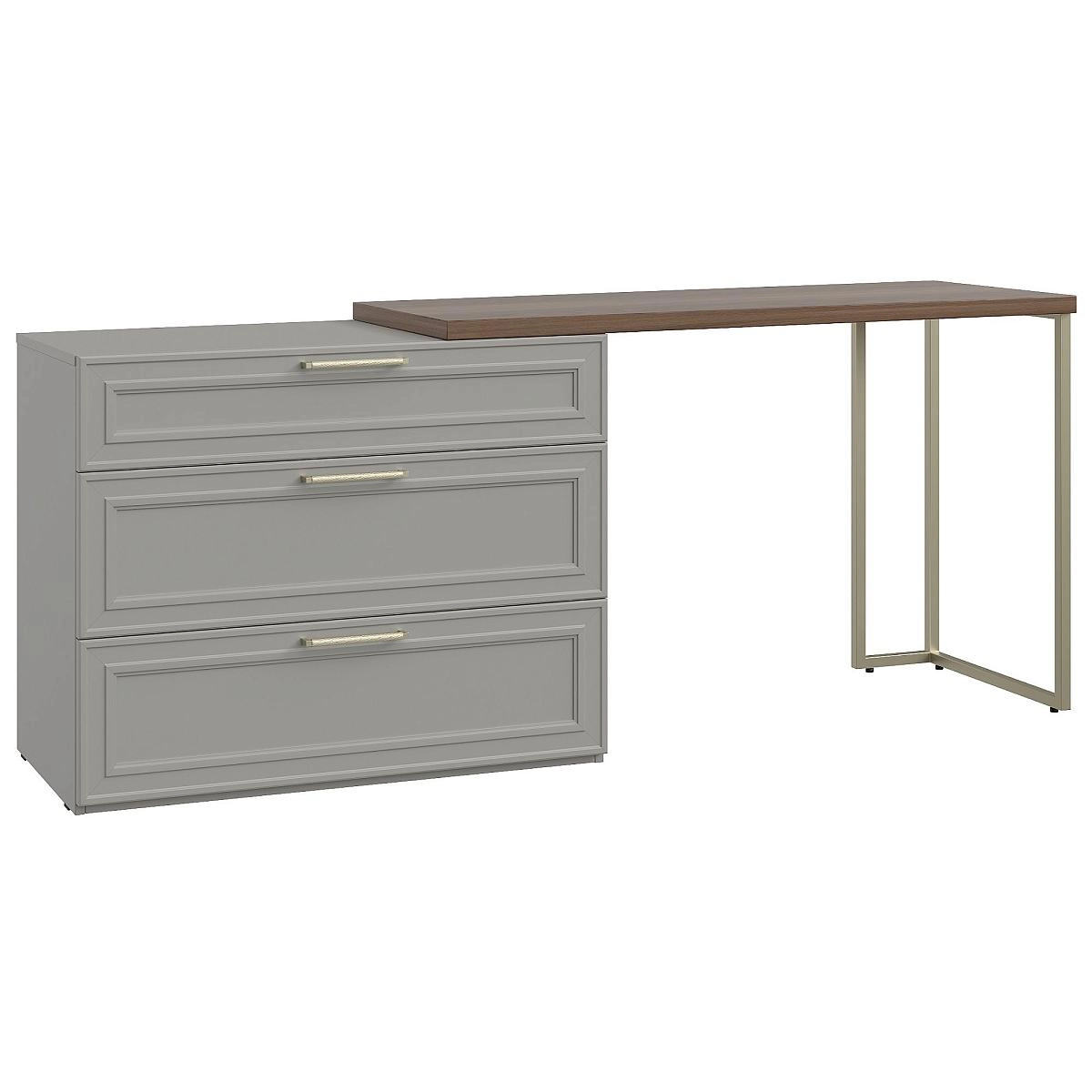 Комод Montreal серый со столом