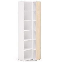 Шкаф переходный со стеллажом Rimini белая