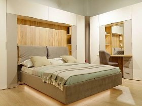 Секция для кровати Soho беж 160