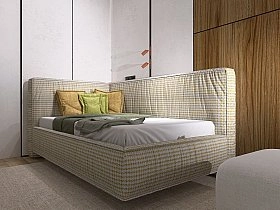 Кровать двуспальная Brioche Optimum угловая правая с подъемным механизмом 180х200