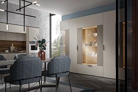 Шкаф одностворчатый Сохо беж