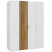 Шкаф четырехстворчатый Сохо белая