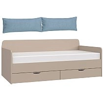Кровать-диван (беж) (900)+ящик G3A+подушки Teddy 924