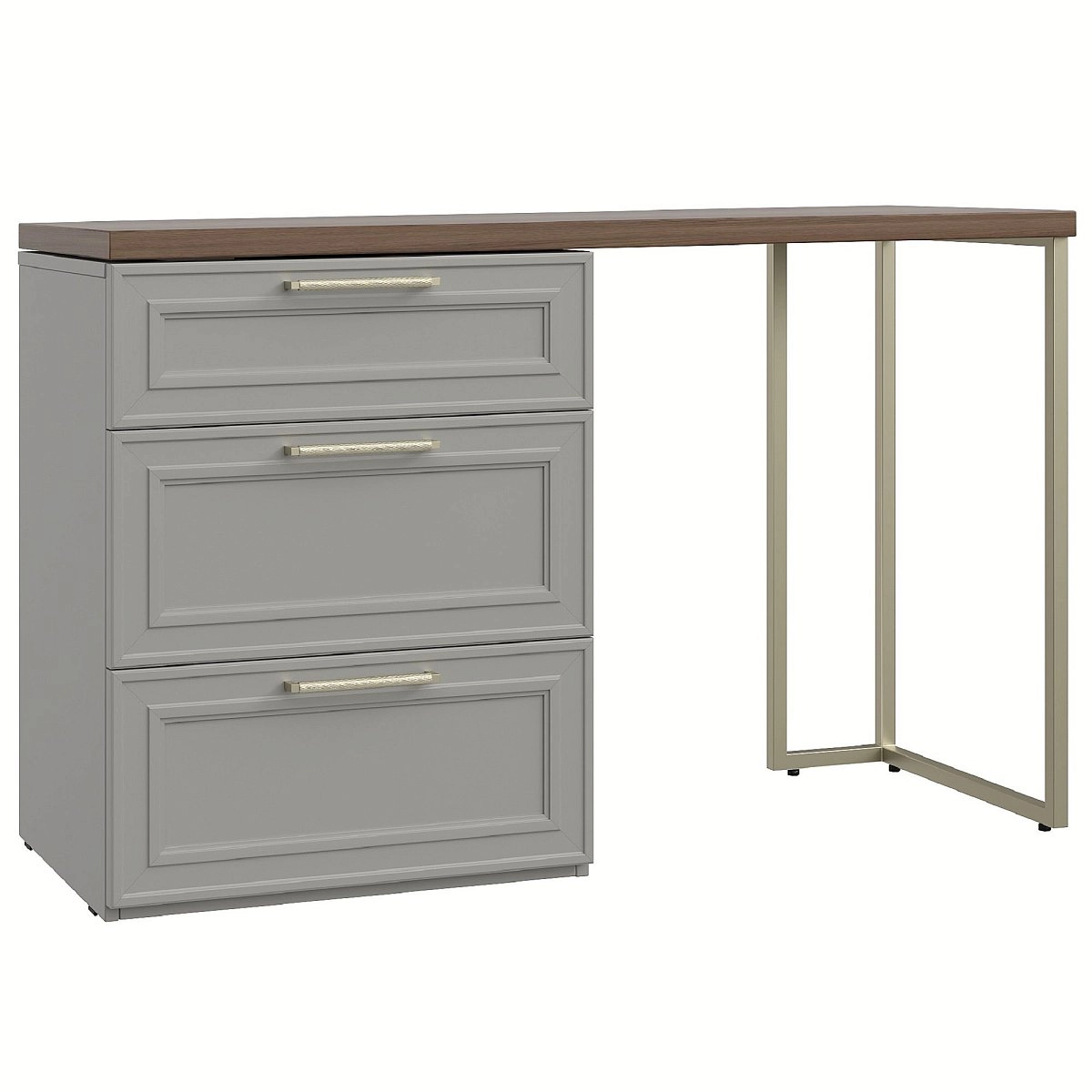 Комод Montreal серый со столом