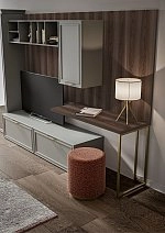 Полка навесная Челси,Монреаль,Римини серая