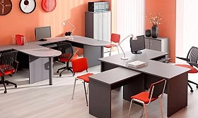 Стол приставной Стратегия серая