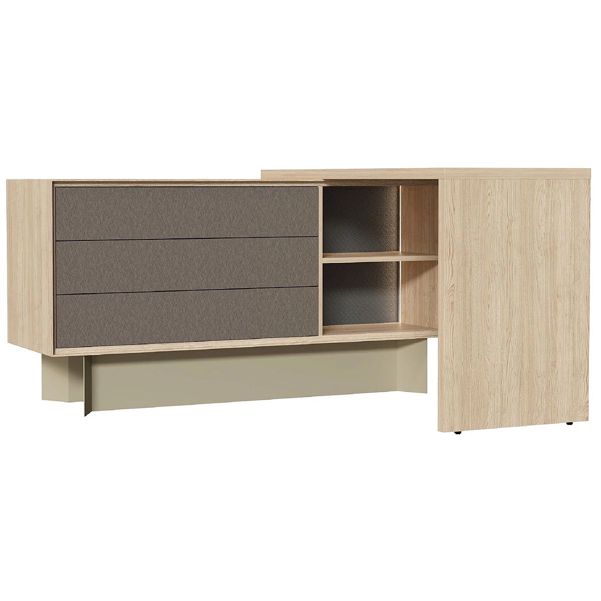 Тумба со столом Alicante со светильниками