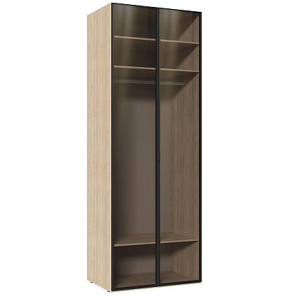 Шкаф двухстворчатый Некст со стеклом