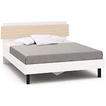 Кровать двуспальная Chelsea,Rimini белая 160х200
