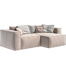 Диван Бриошь компактный угловой пр\лев Оптимум без подушек