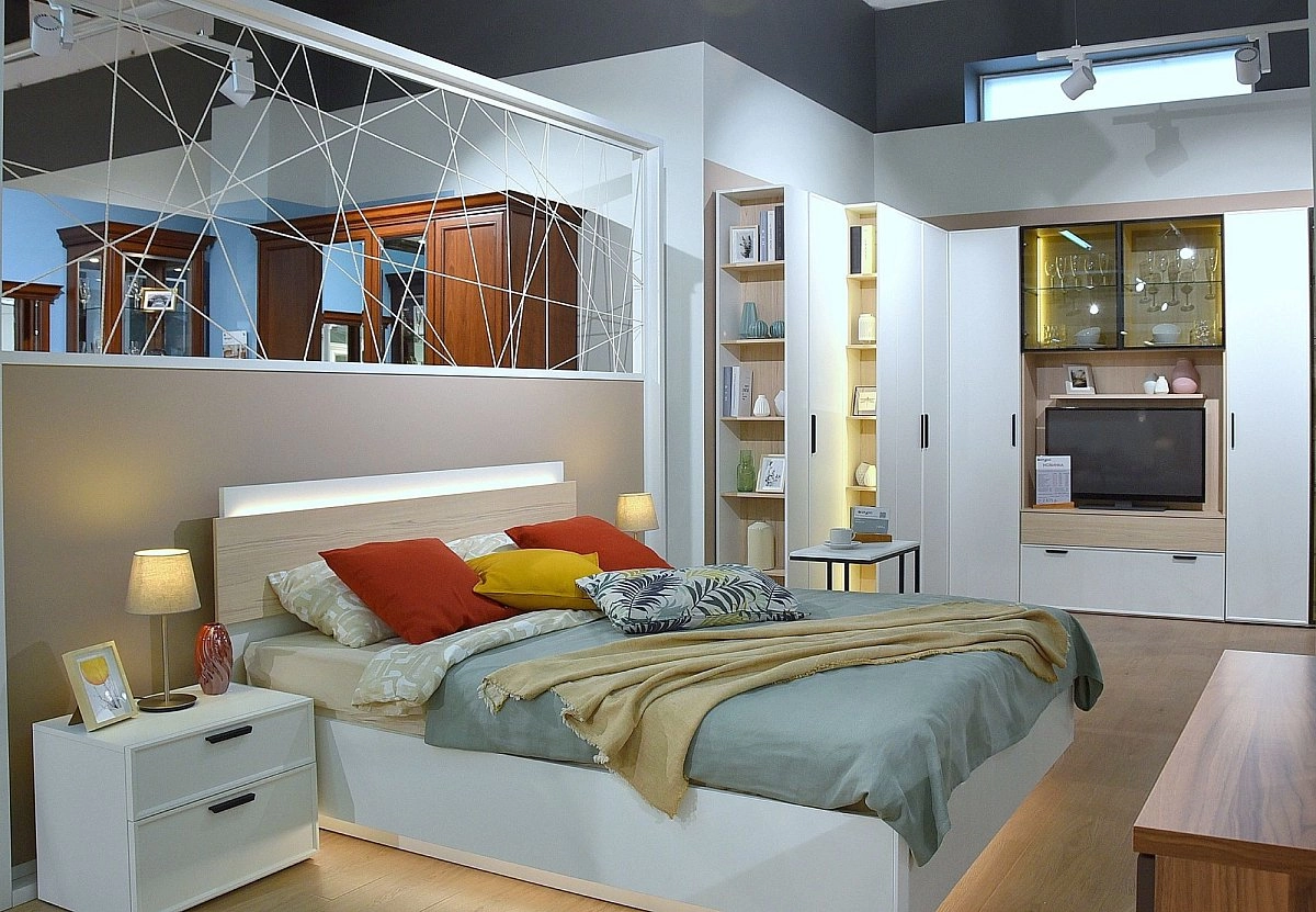 Шкаф угловой Rimini белая