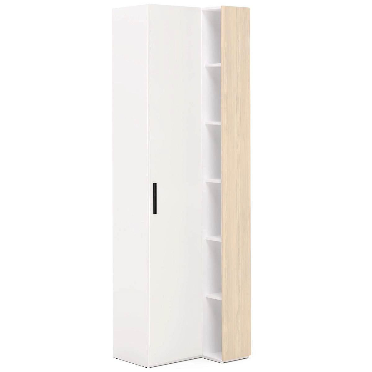 Шкаф переходный со стеллажом Chelsea белая